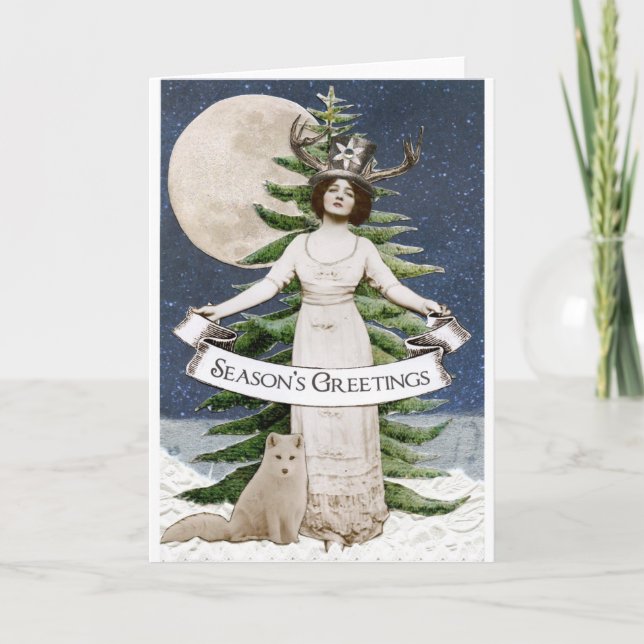 Forest Spirit Season's Greetings Card (Front)