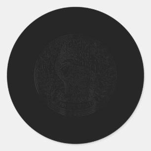 Forest Spirit Vintage Fox Lover Art Classic Round Sticker