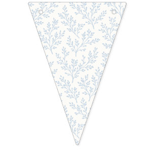 Forest Sprigs Dusty Blue - Neutral Bunting