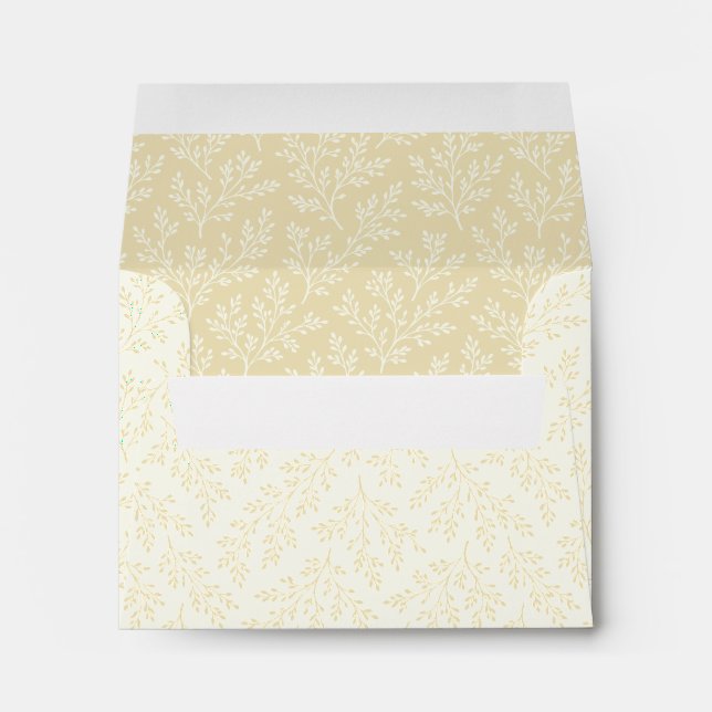 Forest Sprigs Golden Wheat - Neutral Envelope (Back (Bottom))