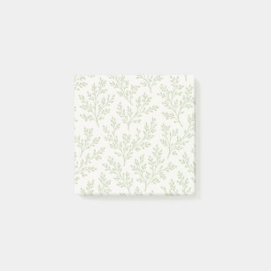 Forest Sprigs Soft Olive - Neutral Post-it Notes
