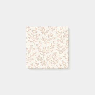 Forest Sprigs Warm Apricot - Neutral Post-it Notes