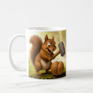 "Forest Squirrel Nutcracker Coffee Mug