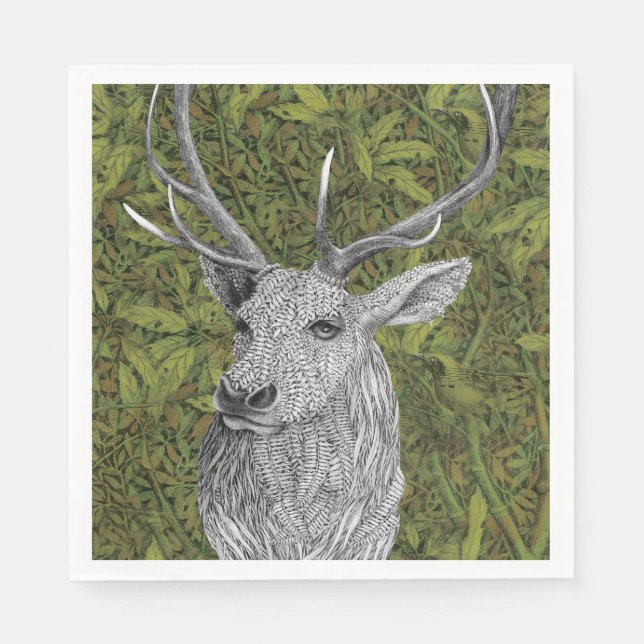 Forest stag napkins (Front)