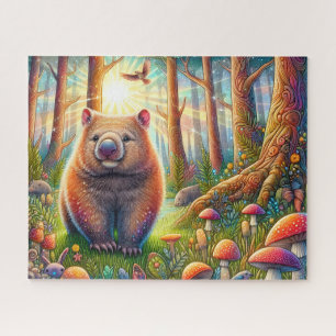 Forest Standing Wombat Jigsaw Puzzle