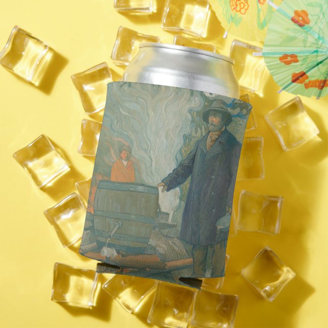 Forest Still Moonshiners White Lightning Liquor Can Cooler (In Situ Summer)