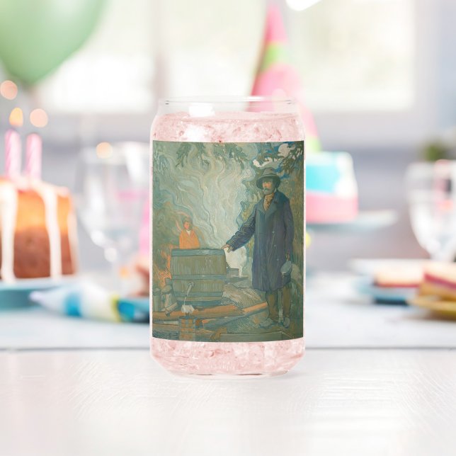 Forest Still Moonshiners White Lightning Liquor Can Glass (Insitu (Birthday))