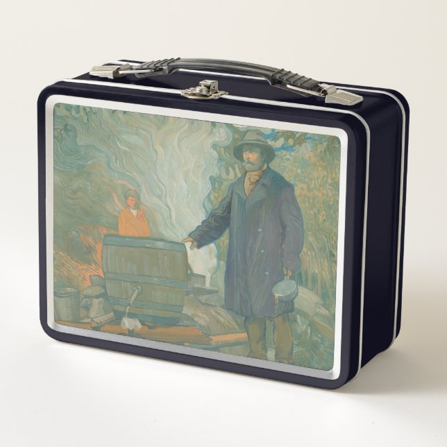 Forest Still Moonshiners White Lightning Liquor Metal Lunch Box (Front)