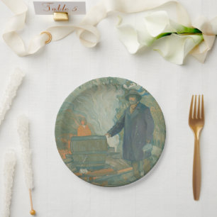 Forest Still Moonshiners White Lightning Liquor Paper Plate