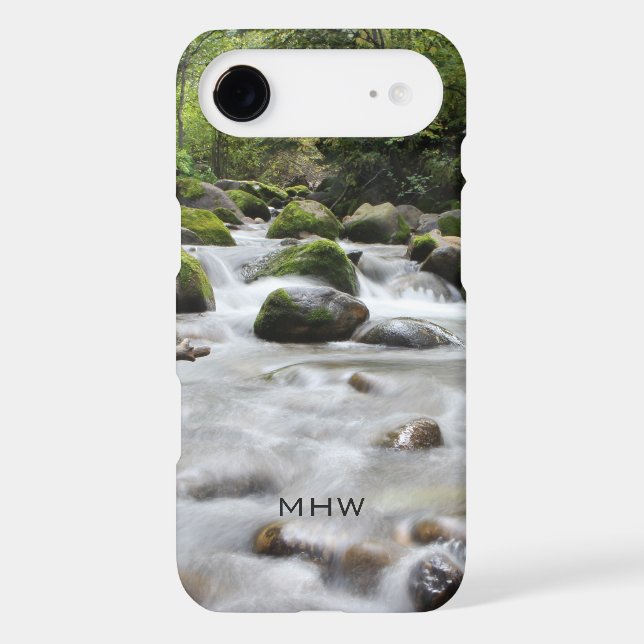 Forest Stream custom monogram phone cases (Back)