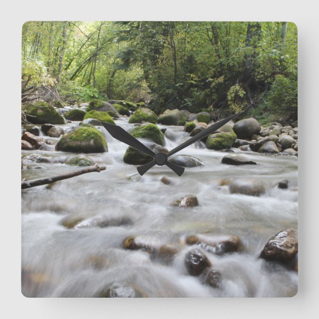 Forest Stream wall clock (Front)