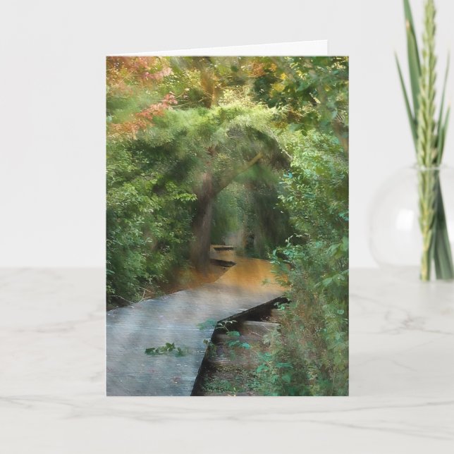 Forest Sunbeams for Sympathy Card (Front)