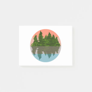 Forest Sunset Nature Pine Trees Post-it Notes