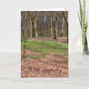 Forest sympathy card