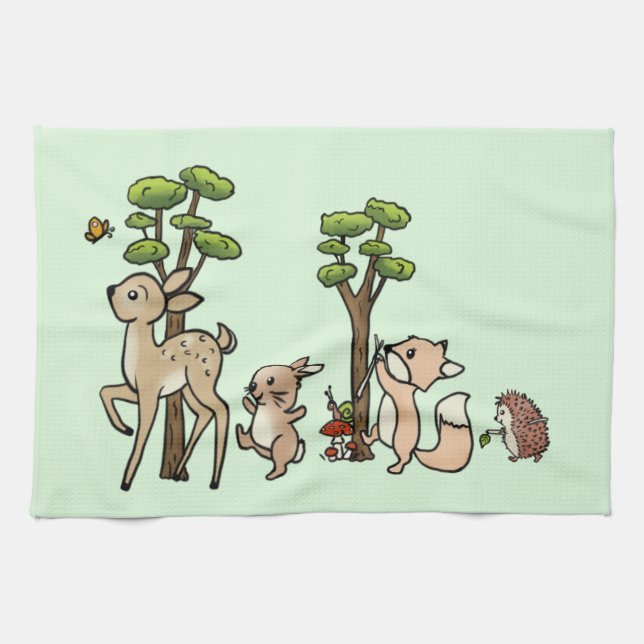 forest tea towel (Horizontal)