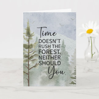 Forest-Themed Card – Inspirational Nature