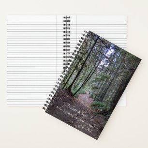 Forest Trail John Muir Quote Notebook