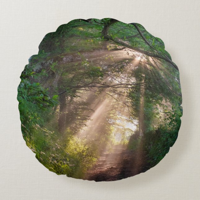 Forest trail round cushion (Front)