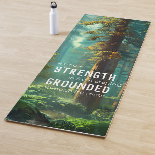 Forest Tree Strength Grounded Nature Meditation  Yoga Mat