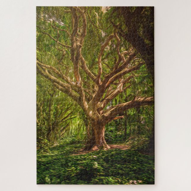 Forest tree woodland fairytale magic jigsaw puzzle (Vertical)