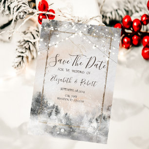 Forest Tree Woodland Save The Date