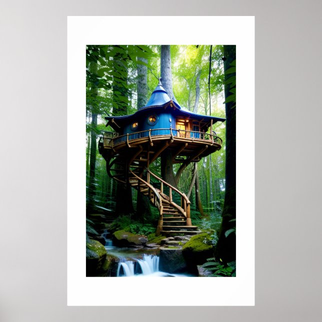 Forest Treehouse Poster (Front)