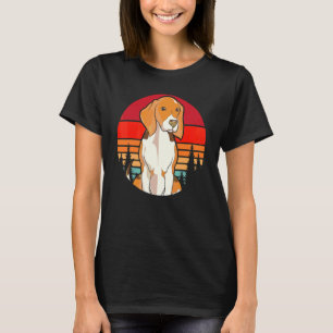 Forest Trees Dog Owner Cute Pet Dog Retro Beagle T-Shirt