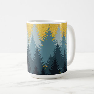 Forest Trees Golden Landscape Coffee Mug