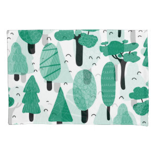 Forest Trees: Nature Seamless Vintage Pillowcase