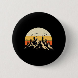 Forest Trees Wildlife Animal Retro Outdoor Nature 6 Cm Round Badge