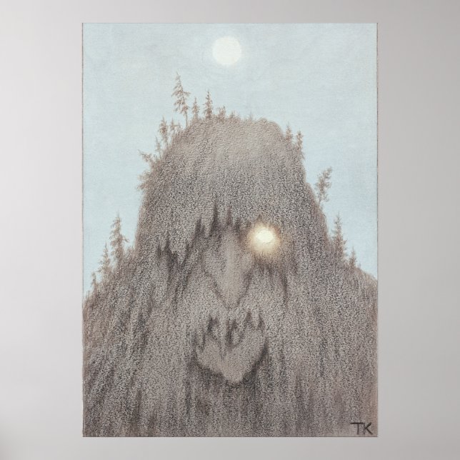 Forest Troll Theodor Kittelsen Poster (Front)