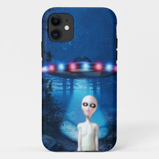 Forest UFO Close Encounter Case-Mate iPhone Case (Back)