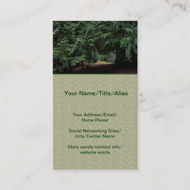 Forest Walk Business Card (Front)