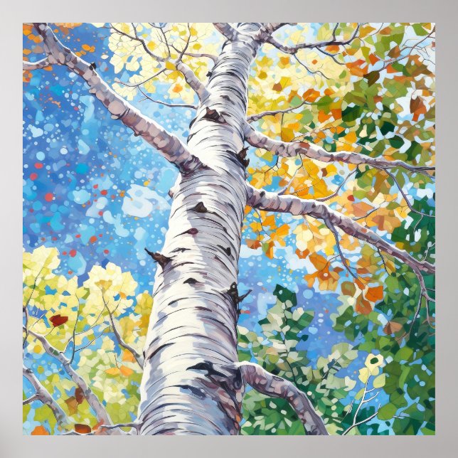 Forest Watercolor Painting Art Print  (Front)