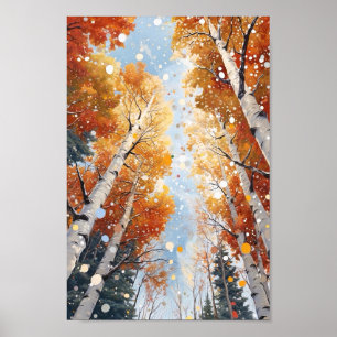 Forest Watercolor Painting Art Print 