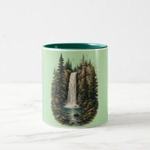 Forest Waterfall Landscape