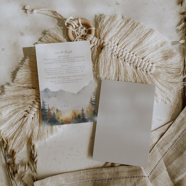 Forest Wedding Details Insert Card (Creator Uploaded)