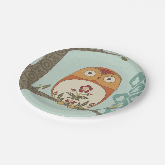 Forest Whimsy II Paper Plate (Angled)