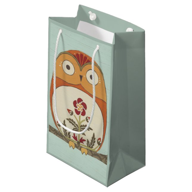 Forest Whimsy II Small Gift Bag (Front Angled)