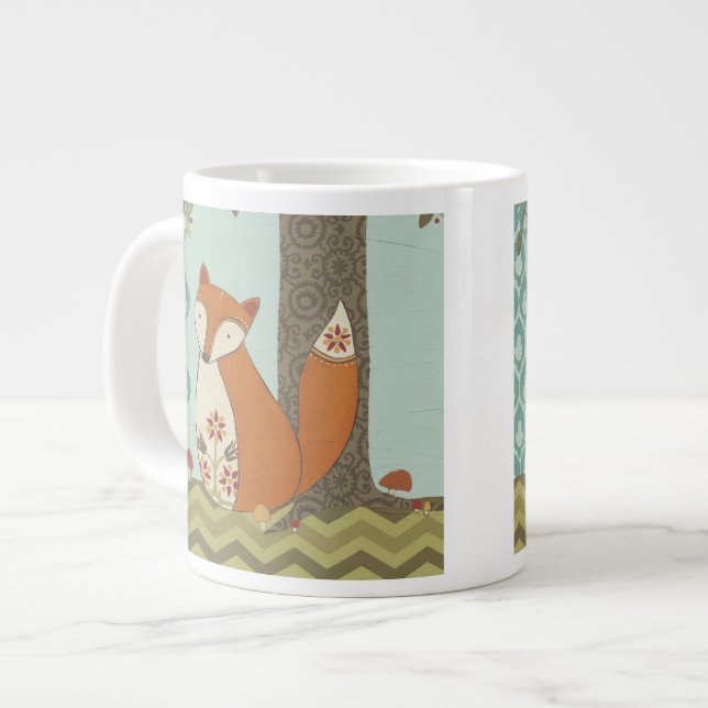 Forest Whimsy IV Large Coffee Mug (Front Left)