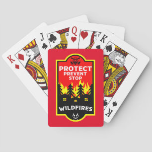 Forest Wildfire Prevention Playing Cards