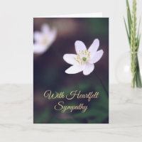 Forest Wildflower Sympathy Card