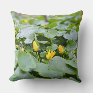Forest Wildflowers – Botanical Nature Photography Cushion