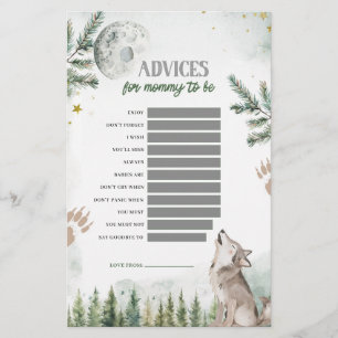 Forest Wolf Advices for Mum-to-be Games