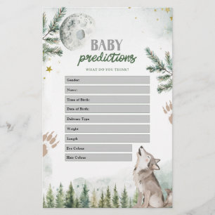 Forest Wolf  Baby Predictions Games