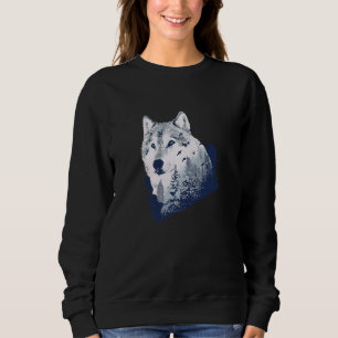 Forest Wolf Wilderness Nature Wild Animal 1 Sweatshirt
