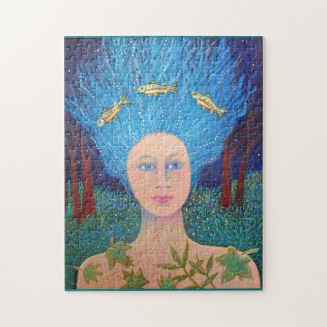 Forest Womam Jigsaw Puzzle (Vertical)