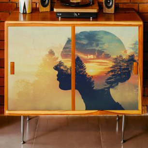 Forest Woman Decoupage Tissue Paper