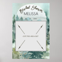 Forest Wonder Rustic Bridal Shower Photo Booth
