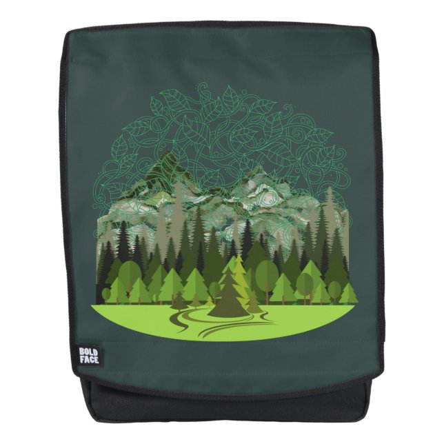 Forest, Wood, Nature Backpack (Front)